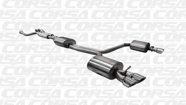 2010-2014 Audi S4 B8/ S5 B8 2.5" Dual Rear Exit Cat-Back Exhaust System with Twin 3.5" Tips ...