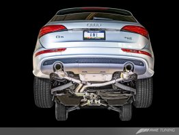 AWE Touring Edition Exhaust for 8R Q5 3.0T Dual Outlet, Chrome Silver Tips