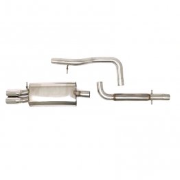Billy Boat Exhaust - Volkswagen MK4 Golf/GTI 2.5" Cat Back Exhaust System with Twin Round Tips