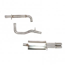 Billy Boat Exhaust - Volkswagen MK4 Jetta (2003-2005) 2.5" Cat Back Exhaust System with Twin Round Tips