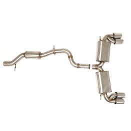 Billy Boat Exhaust - Volkswagen MK7 Golf R - 3.0" Cat Back Exhaust System with Quad Round Tips