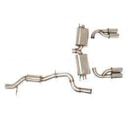 Billy Boat Exhaust - Audi 8V S3 Quattro (2015-2016) Cat Back Exhaust System with Quad Round Tips