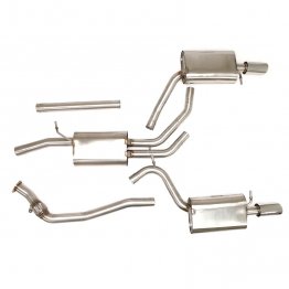 Billy Boat Exhaust - Audi B7 A4 FWD (6-speed) 2.0T (2005-2008) Cat Back Exhaust System with Dual Round Tips