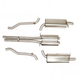 Billy Boat Exhaust - Audi C5 A6 Quattro 2.7T & 4.2L 6-Speed (2000-2001) Cat Back Exhaust System with Turned Down Tips