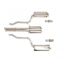 Billy Boat Exhaust - Audi C5 A6 2.7T 6-Speed (2002-2004) Cat Back Exhaust System with Dual Round Tips