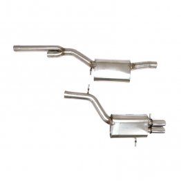 Billy Boat Exhaust - Audi B5 S4 2.7T (2000-2002) Cat Back Stealth Exhaust System with Twin Round Tips