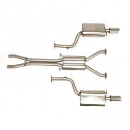 Billy Boat Exhaust - Audi B6 S4 Quattro 4.2L (2004-2005) Cat Back Exhaust System with Dual Round Tips