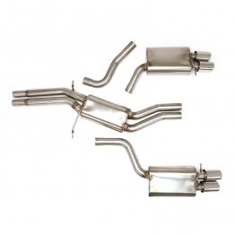 Billy Boat Exhaust - Audi B8 S4 Quattro 3.0T (2009-2014) Cat Back Stealth Exhaust System with Quad Round Tips