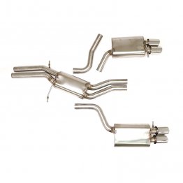 Billy Boat Exhaust - Audi B8 S5 4.2L Quattro (2008-2012) Cat Back Stealth Exhaust System with Quad Round Tips