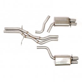 Billy Boat Exhaust - Audi B8 S5 4.2L Quattro (2008-2012) Cat Back Stealth Exhaust System with Quad Round Tips