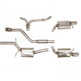 Billy Boat Exhaust - Audi B8/B8.5 A4 Avant & Sedan 2.0T Quattro (2009-2016) Cat Back Exhaust System with Dual Round Tips
