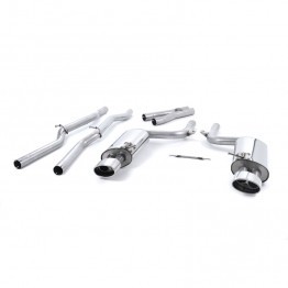 Milltek Sport Audi B7 RS4 4.2L Cat-Back Exhaust System - Non-Resonated without Exhaust Valves - Dual Oval Polished Tips