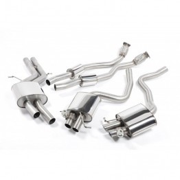 Milltek Sport Audi B8 RS5 Cat-Back Exhaust System - Resonated With Exhaust Valves - Retains OEM Exhaust Valve and Tips
