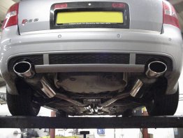 Milltek Audi RS6 4.2L Cat-Back Exhaust System - Non-Resonated - Dual Polished Oval Tips