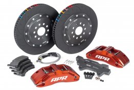 APR Brakes - 380x34mm 2 Piece 6 Piston Kit - Front - Red - (MLB 345mm) B8/B8.5 - S4/S5