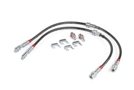APR BRAIDED STAINLESS STEEL BRAKE LINES (SET OF 2) - FRONT