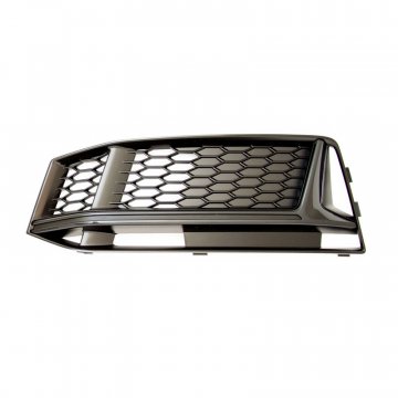Black Optics Fog Light Grill (left) - B9 (8W) Chassis Audi S4 (for cars without ACC) (with additional cooling opening)