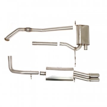 Billy Boat Exhaust - Audi B5 A4 FWD (5-speed) 1.8T (1997-2001) Cat Back Exhaust System with Twin Round Tips