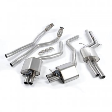 Milltek Audi C7 RS6/RS7 Cat-Back Exhaust System - Valvesonic Resonated - Retains OEM Exhaust Valve and Tips