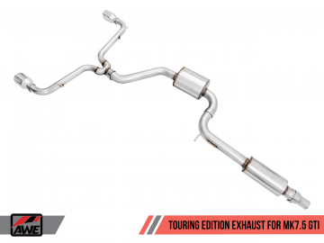 AWE Touring Edition Exhaust for VW MK7.5 GTI - Chrome Silver Tips