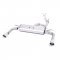 Milltek Sport Audi A3 8V 2.0T Quattro Cat-Back Exhaust System - Non-Resonated - Twin GT100 Polished Tips