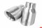 APR Slash-Cut Double-Walled 3.5" Brushed Silver Tips - Set of 2
